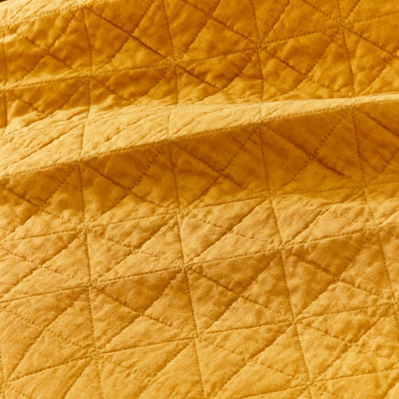 Vintage Washed Linen Chai Quilted Coverlet Separates