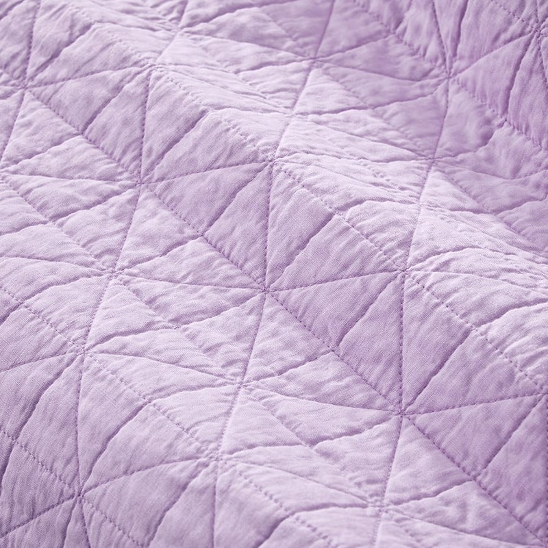 Vintage Washed Linen Pastel Quilted Quilt Cover Separates