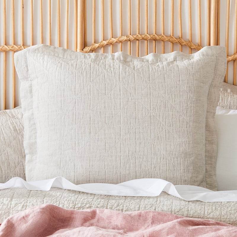 Vintage Washed Linen Linen Quilted Quilt Cover Separates