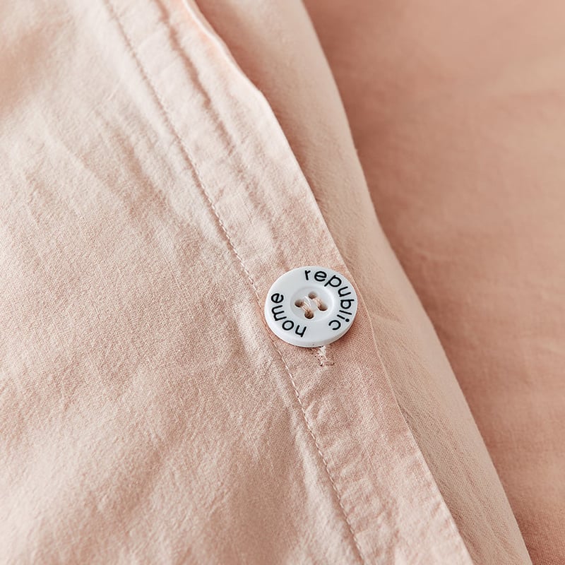 Stonewashed Cotton Apricot Quilt Cover Separates