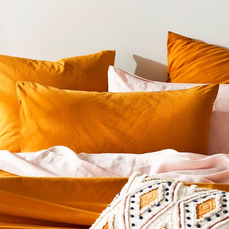 Stonewashed Cotton Chai Quilt Cover Separates
