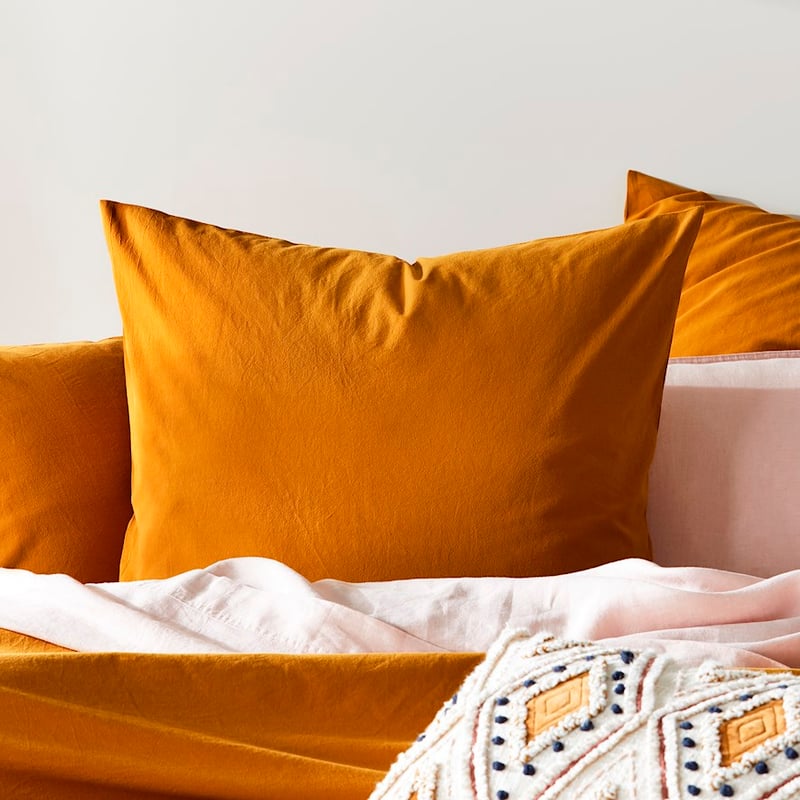 Stonewashed Cotton Chai Quilt Cover Separates