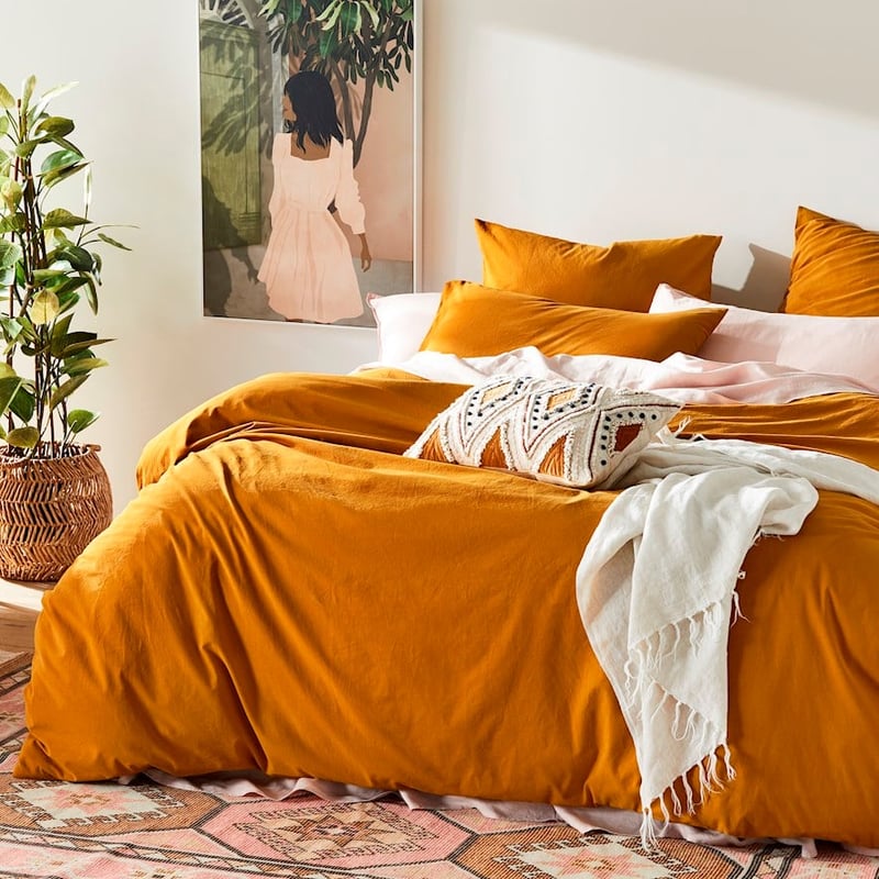 Stonewashed Cotton Chai Quilt Cover Separates