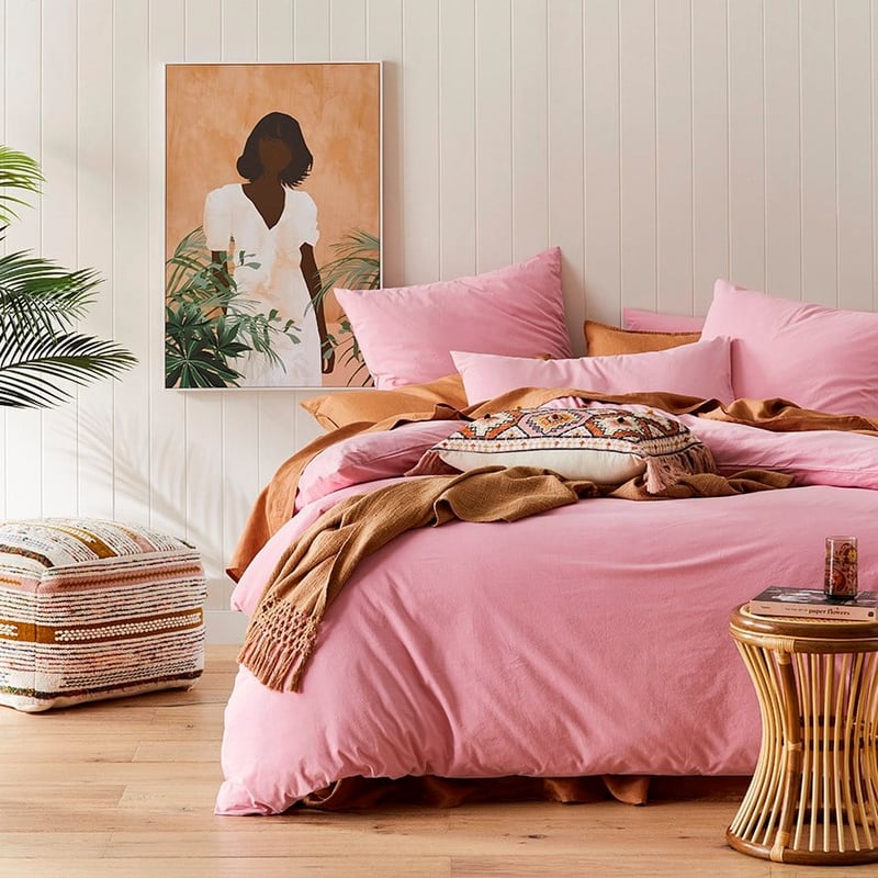 Stonewashed Cotton Fairy Floss Quilt Cover Separates