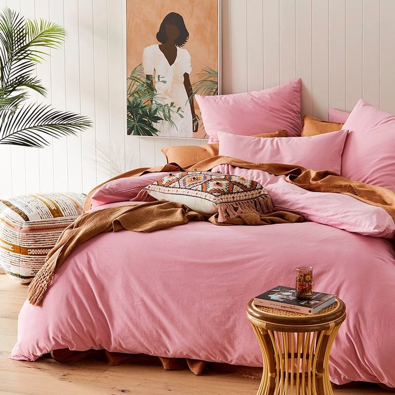 Stonewashed Cotton Fairy Floss Quilt Cover Separates
