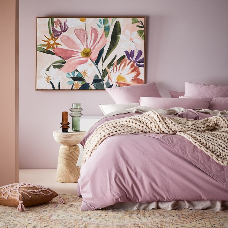 Stonewashed Cotton Lavender Quilt Cover Separates