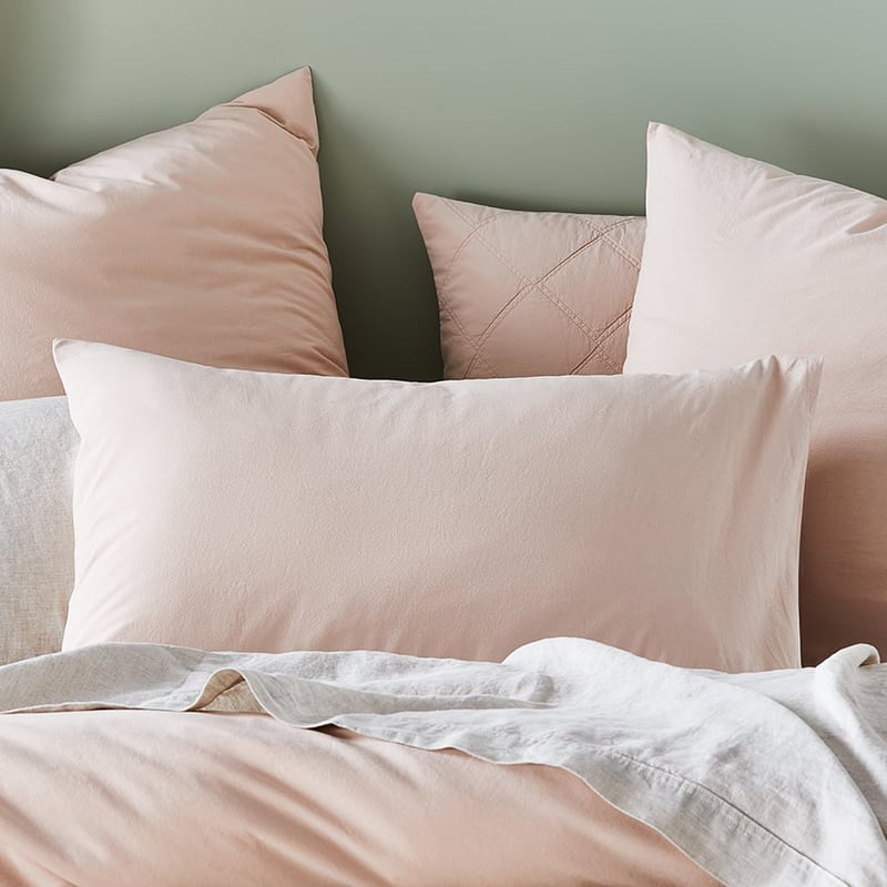 Stonewashed Cotton Nude Quilt Cover Separates