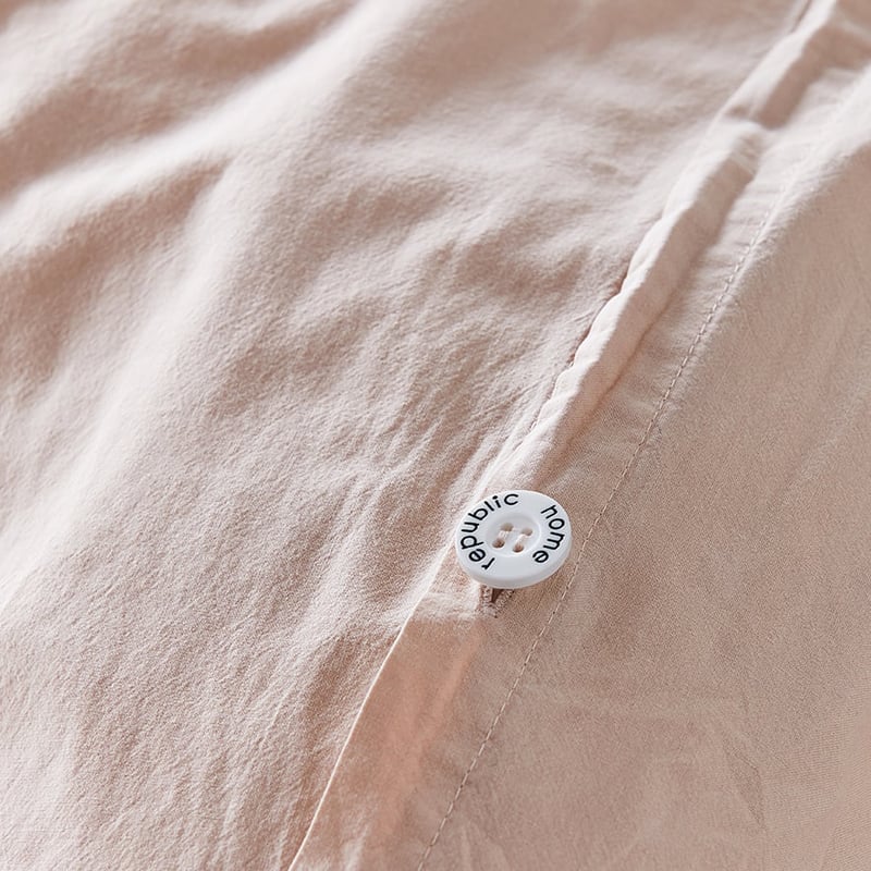 Stonewashed Cotton Nude Quilt Cover Separates