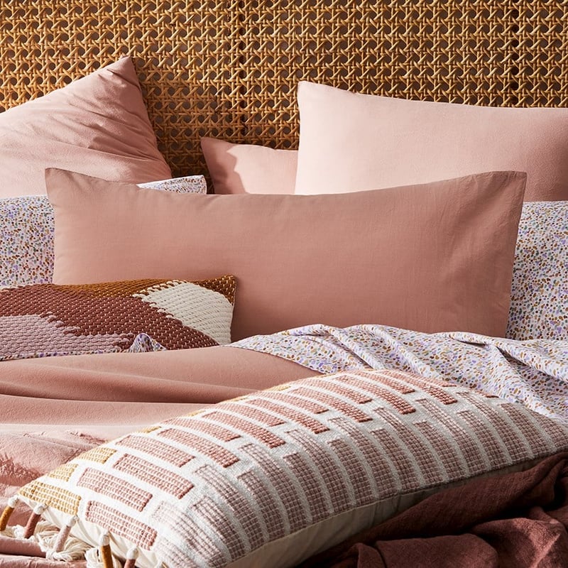 Stonewashed Cotton Peach Quilt Cover Separates