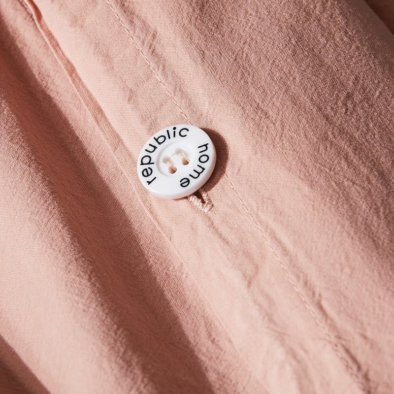 Stonewashed Cotton Peach Quilt Cover Separates