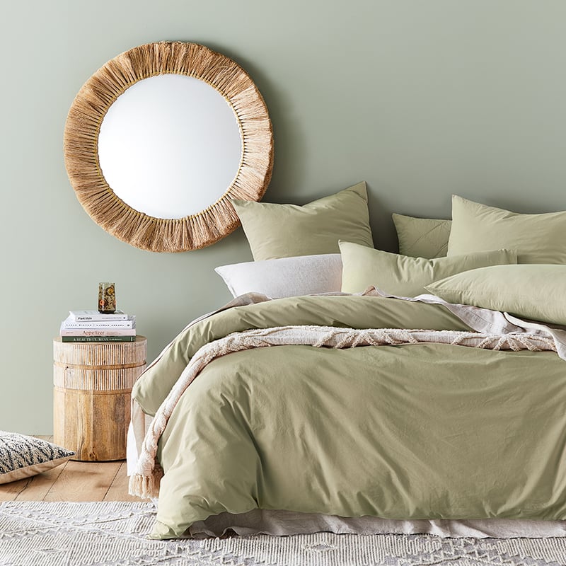 Stonewashed Cotton Soft Khaki Quilt Cover Separates