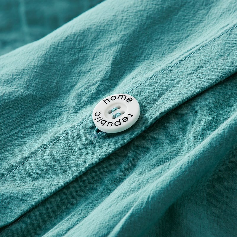 Stonewashed Cotton Teal Quilt Cover Separates