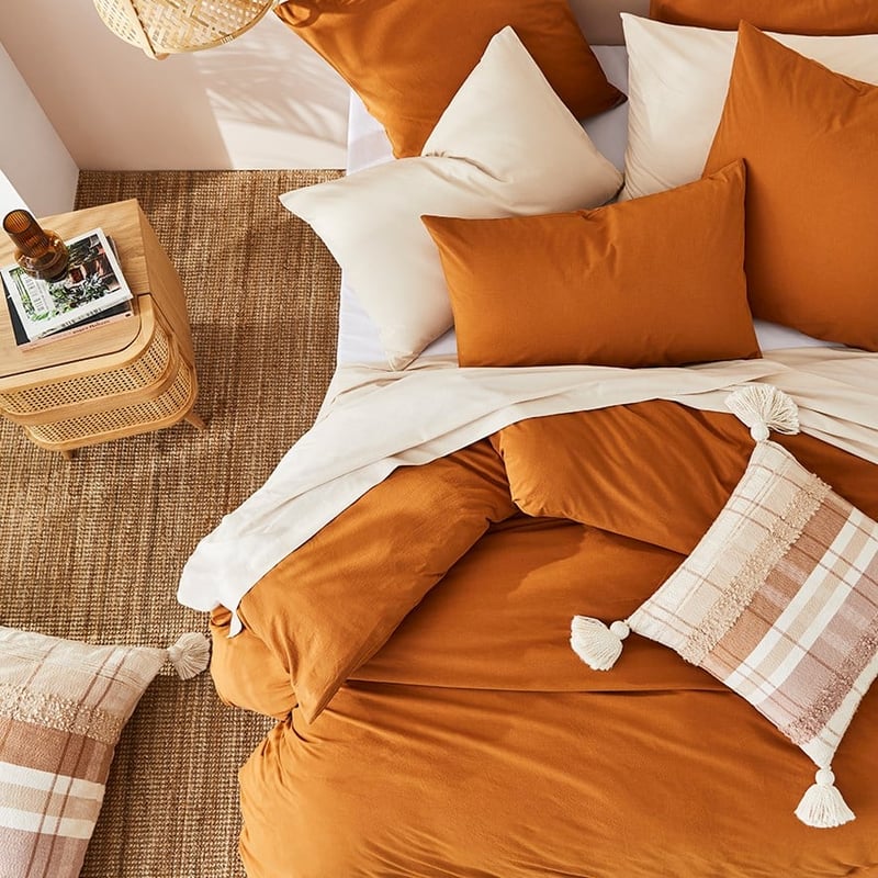 Stonewashed Cotton Topaz Quilt Cover Separates