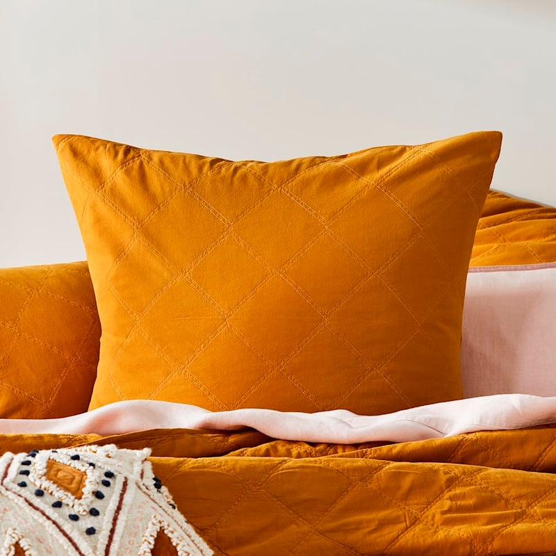 Stonewashed Cotton Chai Quilted Coverlet Separates