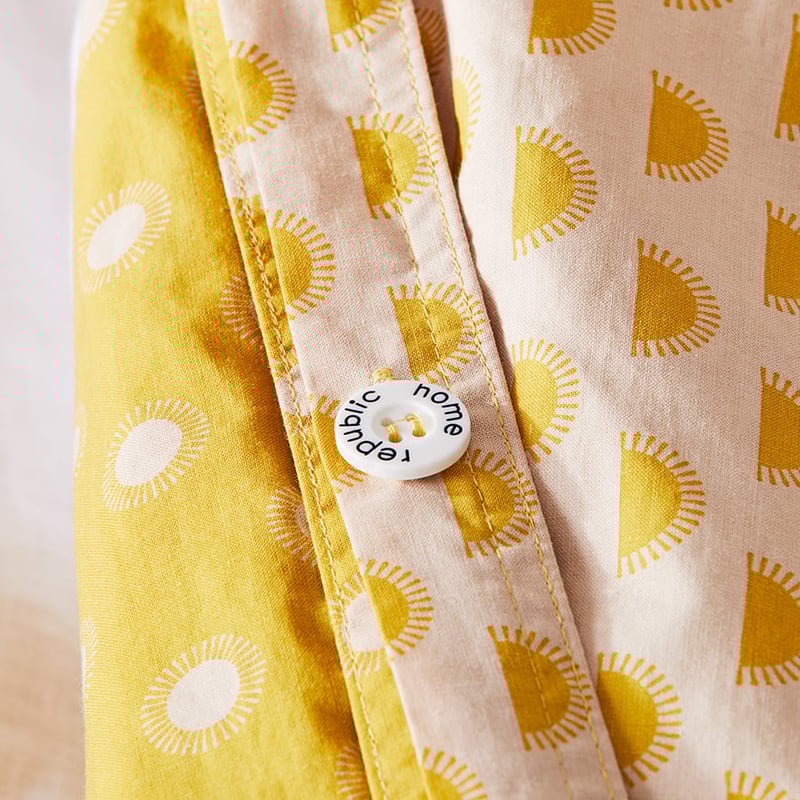 Stonewashed Printed Cotton Nude Sunray Quilt Cover Separates