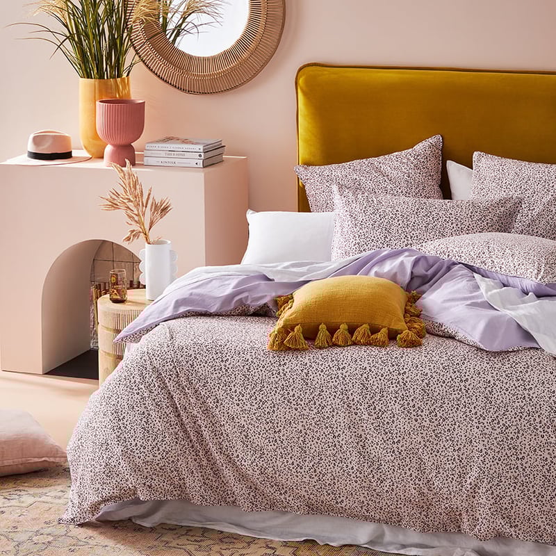 Stonewashed Printed Cotton Pink Cheetah Quilt Cover Separates
