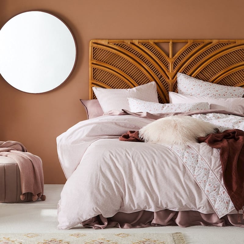 Stonewashed Printed Cotton Pink Terazzo Quilt Cover Separates