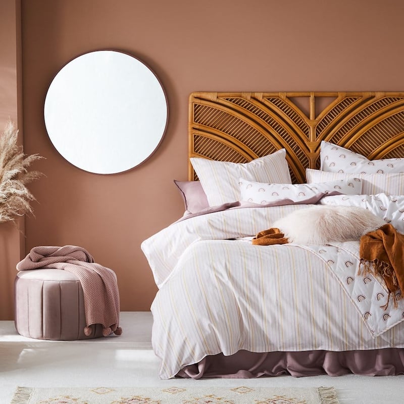 Stonewashed Printed Cotton Rainbow Quilt Cover Separates