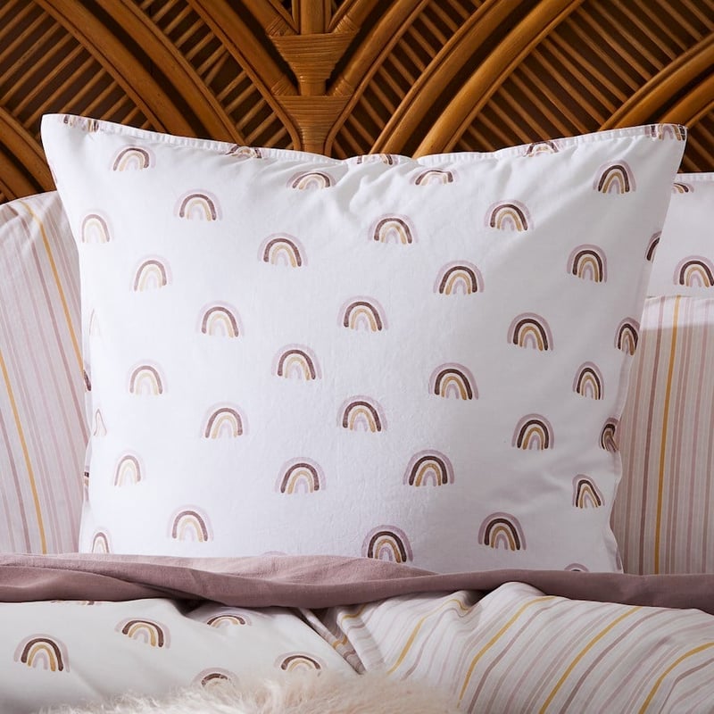 Stonewashed Printed Cotton Rainbow Quilt Cover Separates