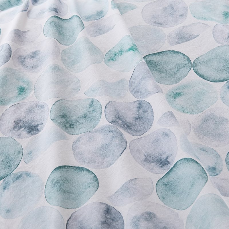 Stonewashed Printed Cotton Watercolour Spot Quilt Cover Separates