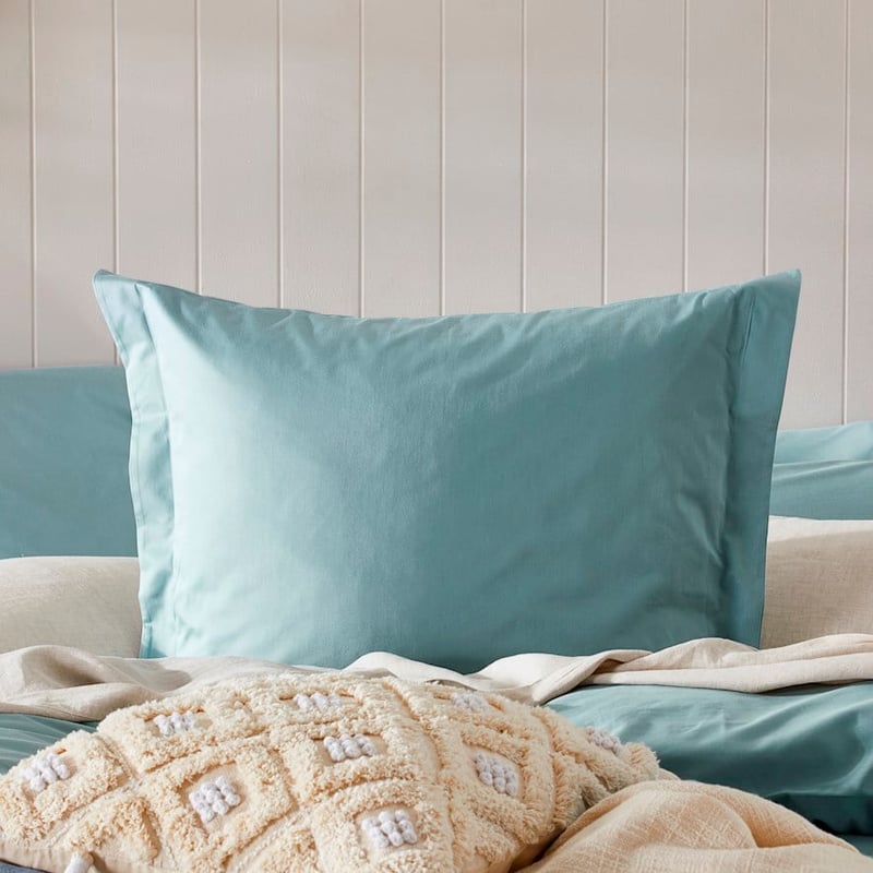 600TC Bamboo Cotton Blue Grey Quilt Cover Separates