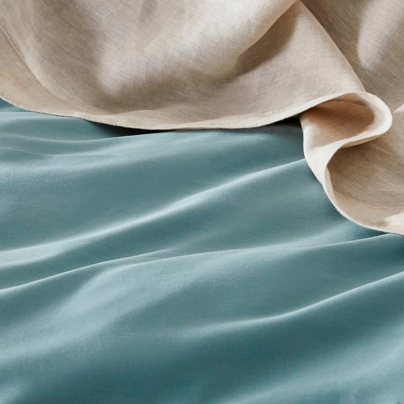 600TC Bamboo Cotton Blue Grey Quilt Cover Separates