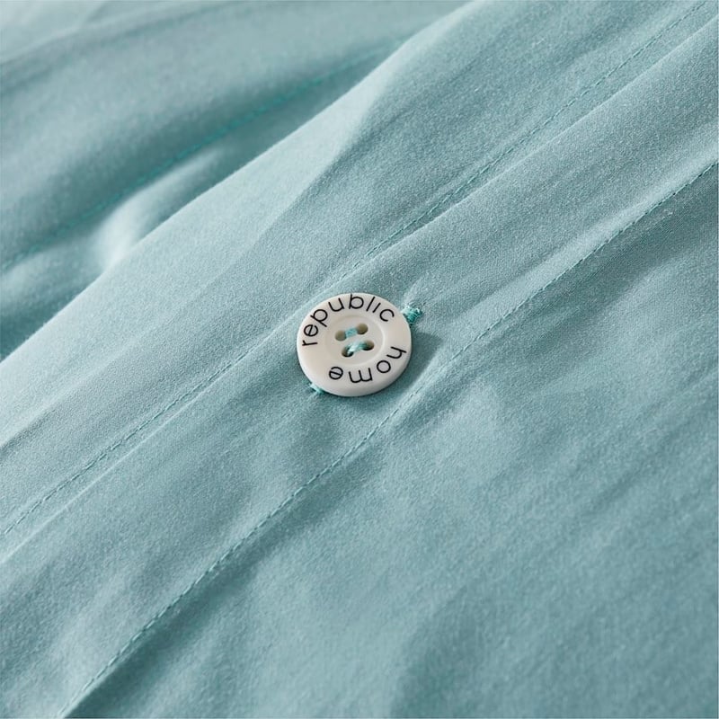 600TC Bamboo Cotton Blue Grey Quilt Cover Separates