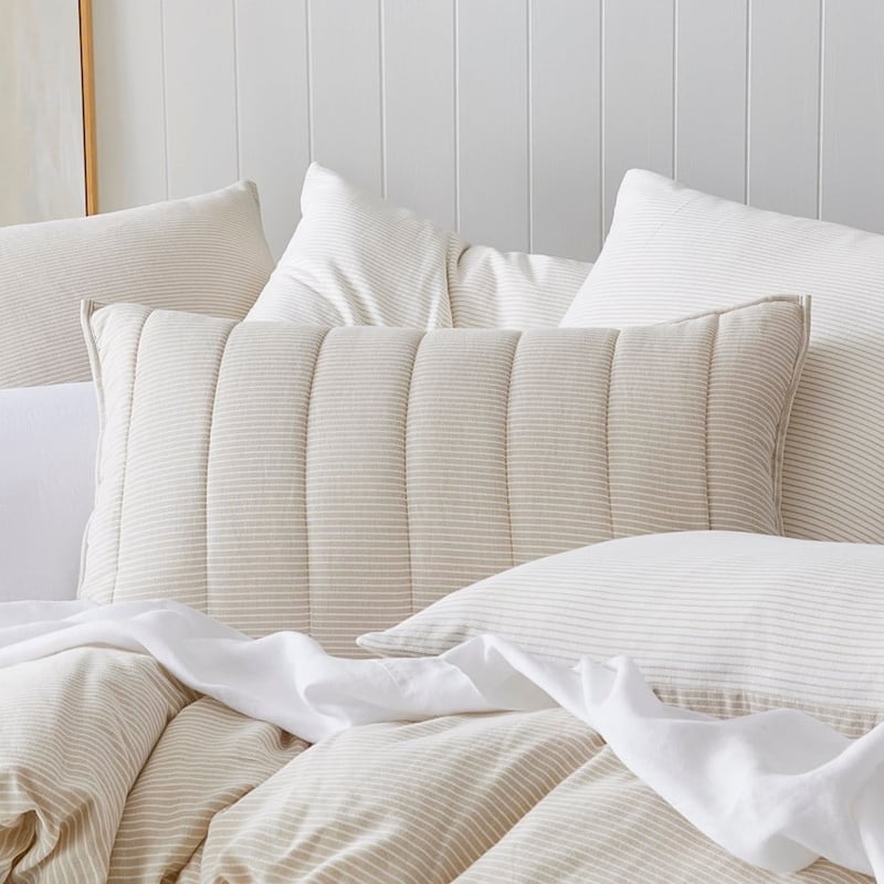 Cove Natural Quilted Coverlet Separates