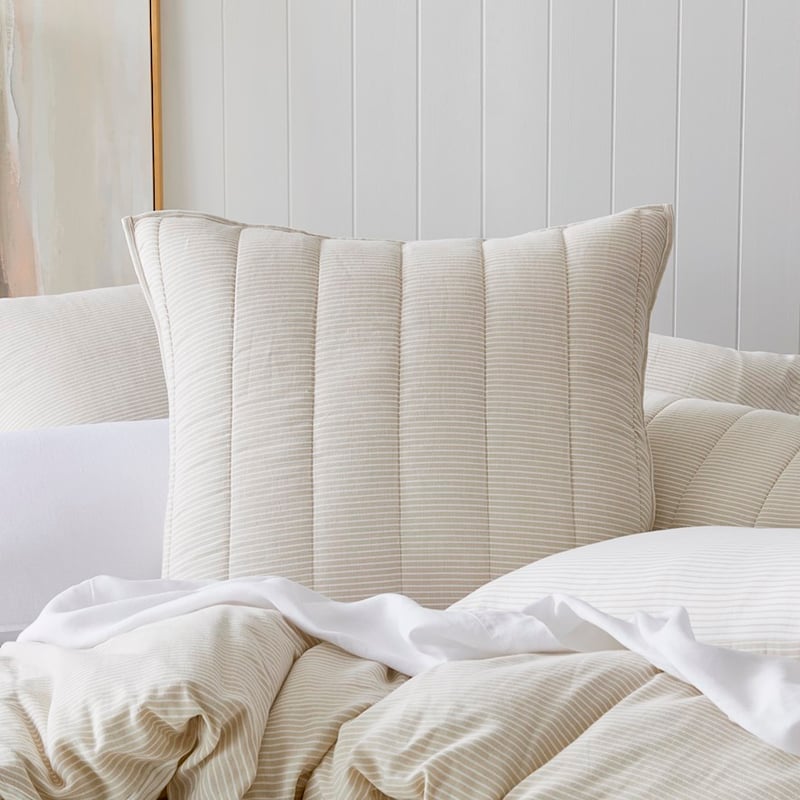 Cove Natural Quilted Coverlet Separates