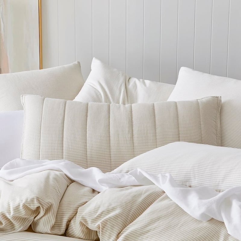 Cove Natural Quilted Coverlet Separates