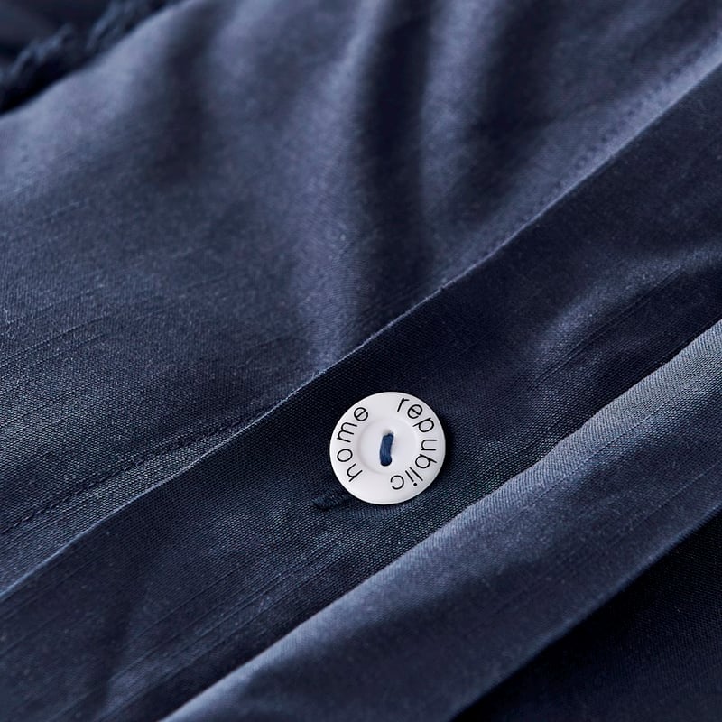 Bamboo Linen Navy Quilt Cover Separates