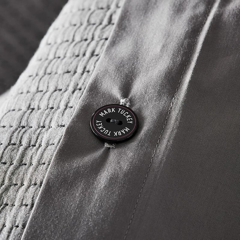 Mark Tuckey Channel Grey Quilted Quilt Cover Separates