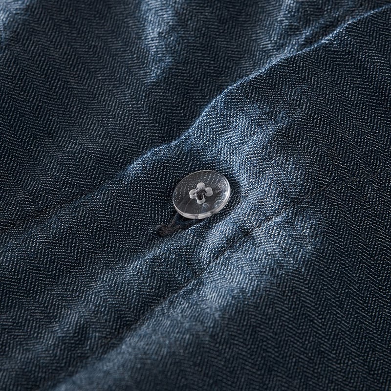 Mark Tuckey Herringbone Dark Indigo Quilt Cover Separates