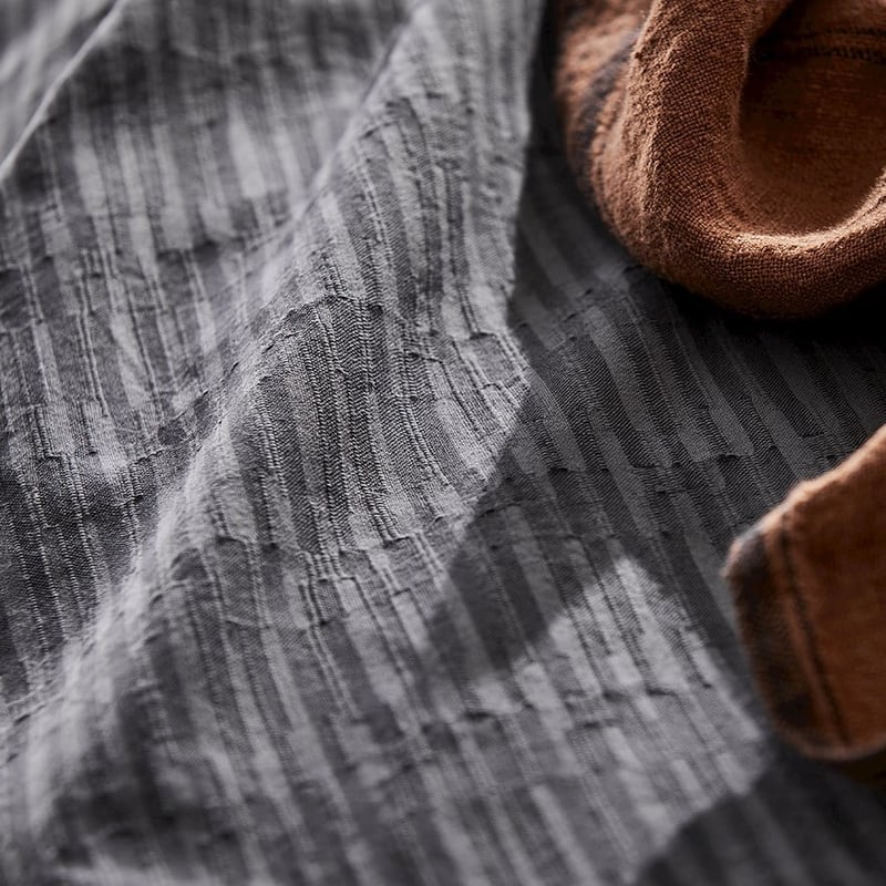 Mark Tuckey Mason Jacquard Steel Quilt Cover Separates