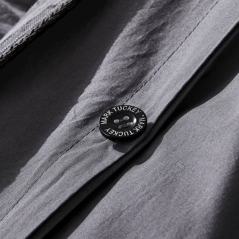 Mark Tuckey Mason Jacquard Steel Quilt Cover Separates