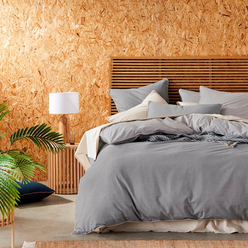 Organic Cotton Chambray Denim Quilt Cover Set + Separates