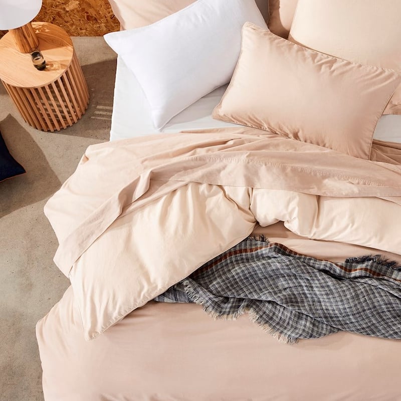Organic Cotton Chambray Oatmeal Quilt Cover Set + Separates