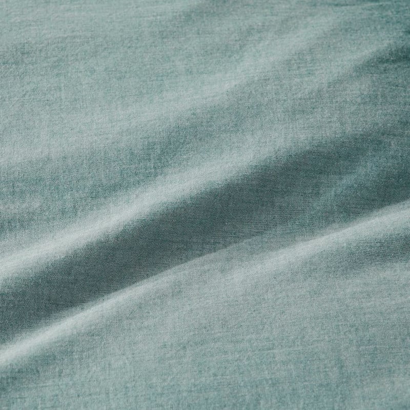 Mark Tuckey Organic Cotton Chambray Ocean Quilt Cover Set + Pillowcases