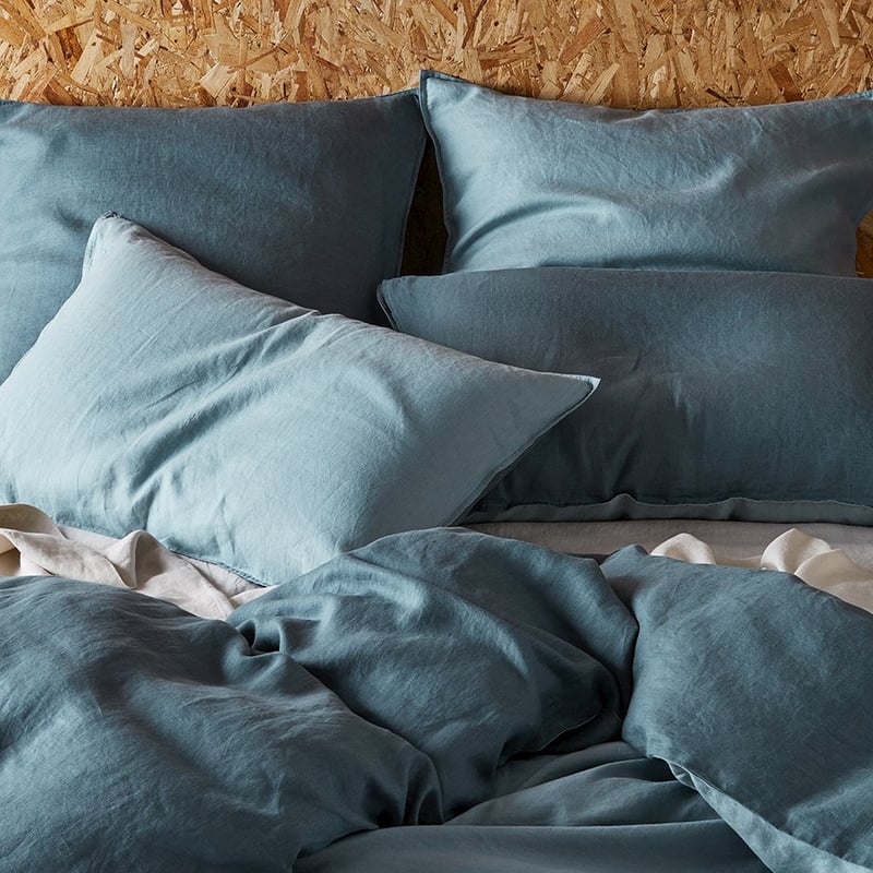 Mark Tuckey Hemp Marine Quilt Cover + Pillowcases