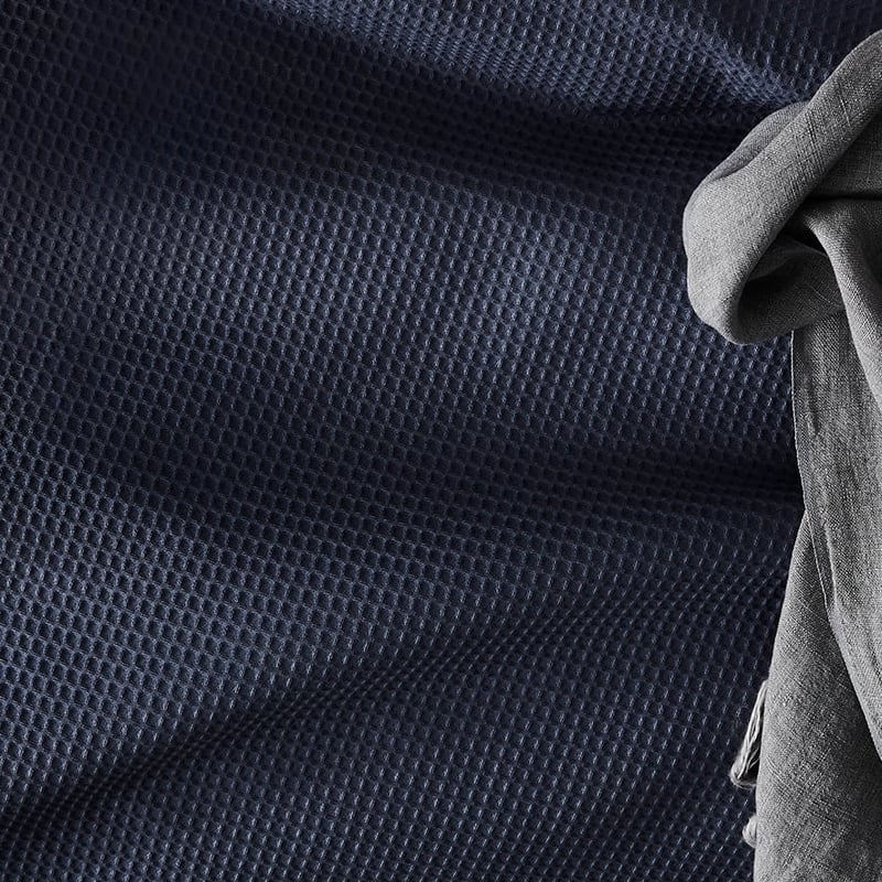 Tribeca Waffle Indigo Quilt Cover Set + Separates