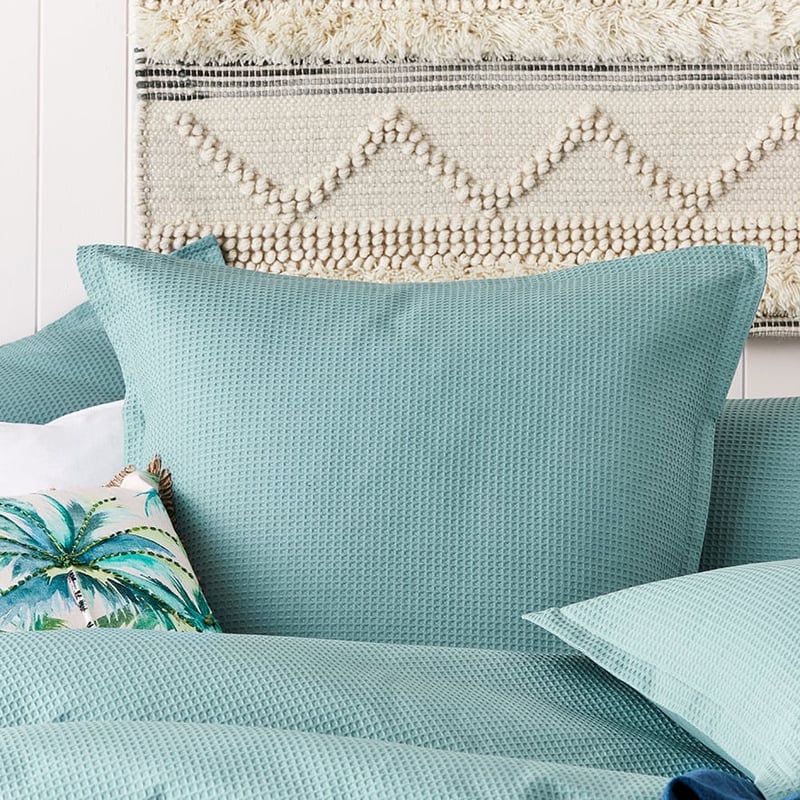 Tribeca Waffle Pool Blue Quilt Cover Set + Separates