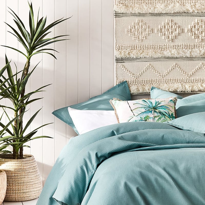 Tribeca Waffle Pool Blue Quilt Cover Set + Separates