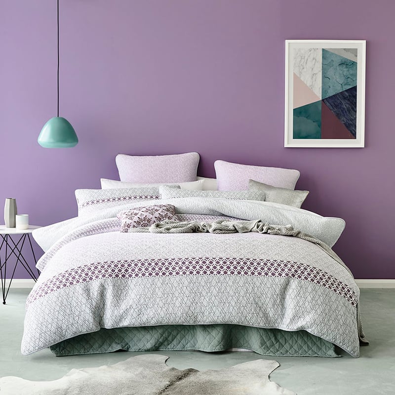 Genevieve Lilac Quilt Cover Separates