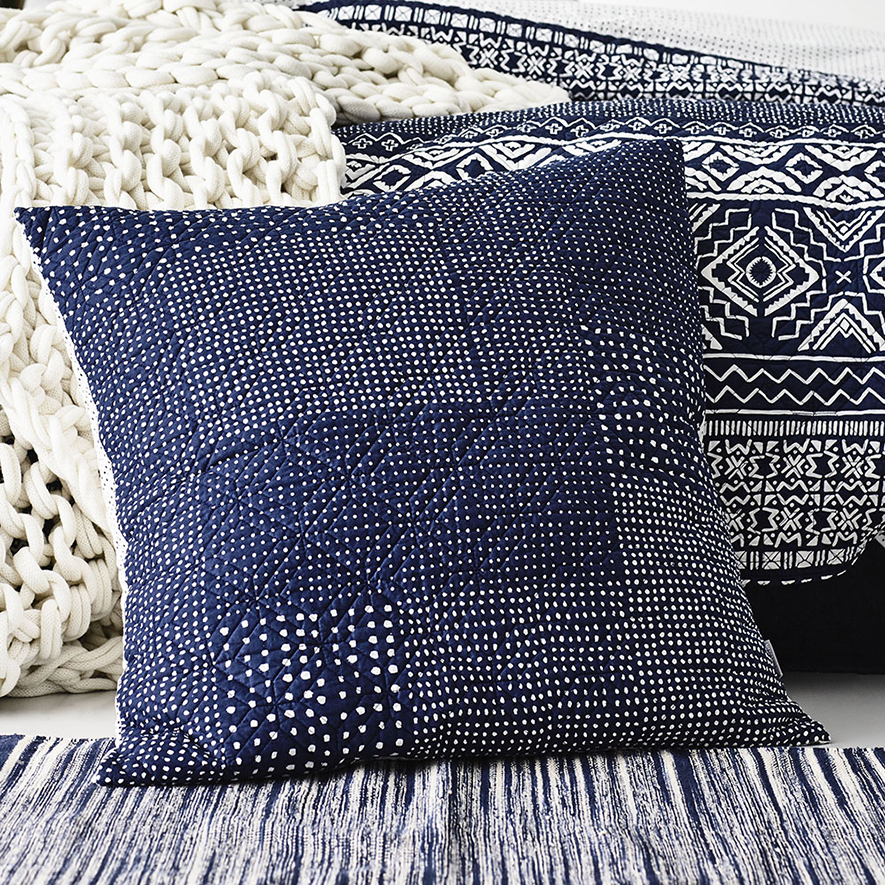 Kita Navy Quilted Quilt Cover Separates