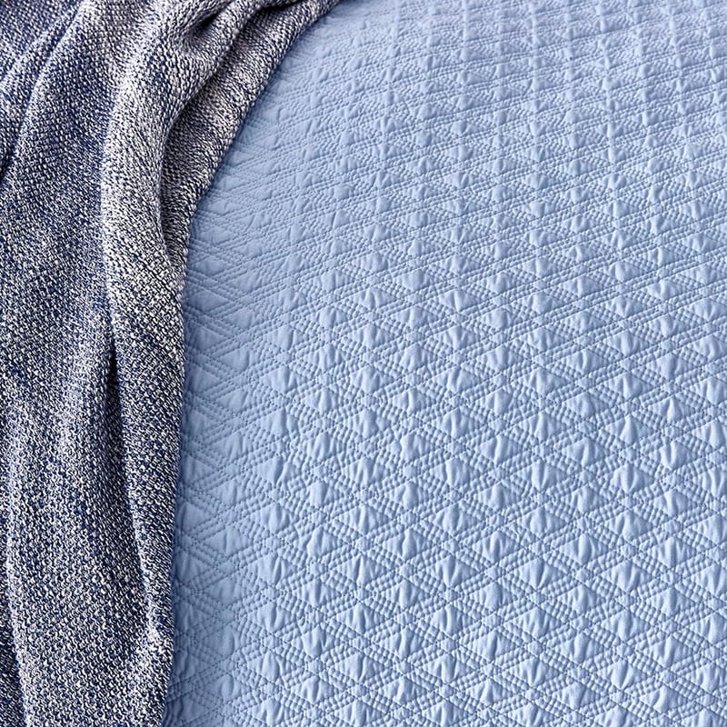 Prague Blue Fog Quilt Cover Separates