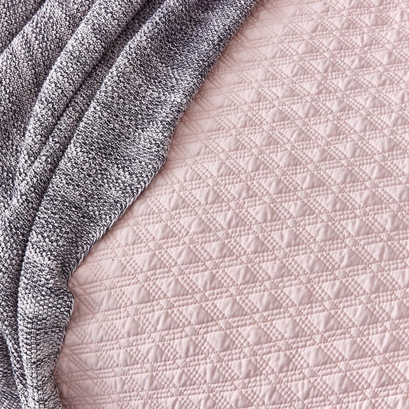 Prague Quilt Cover Pink Champagne