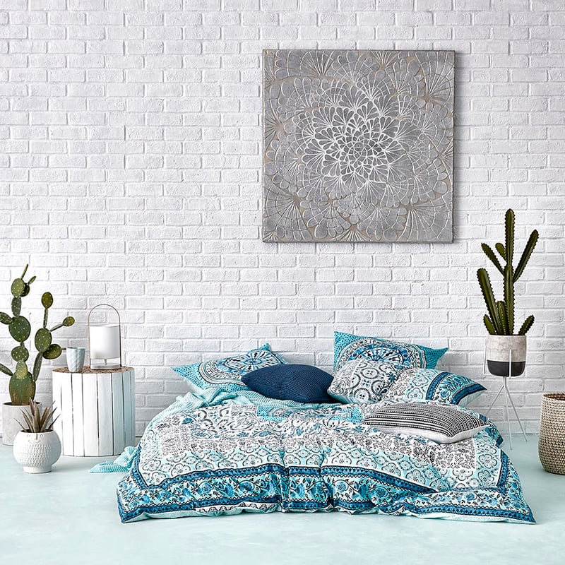 Azra Aqua Quilt Cover Set + Separates