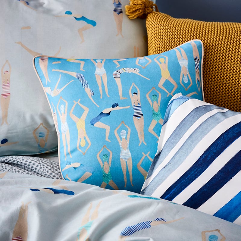 Portofino Blue Quilt Cover Set + Separates