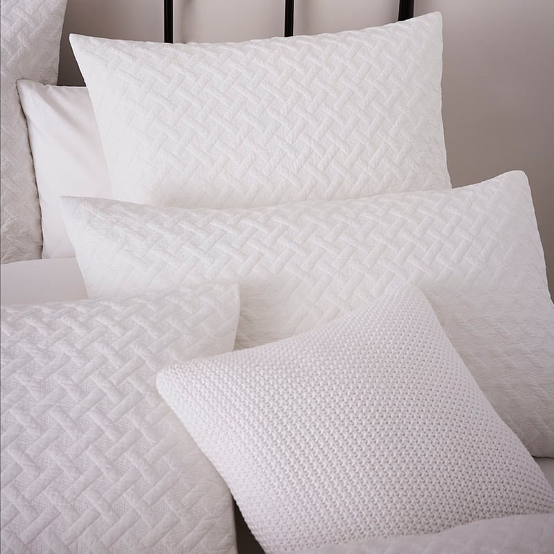 Thompson White Quilted Quilt Cover Separates