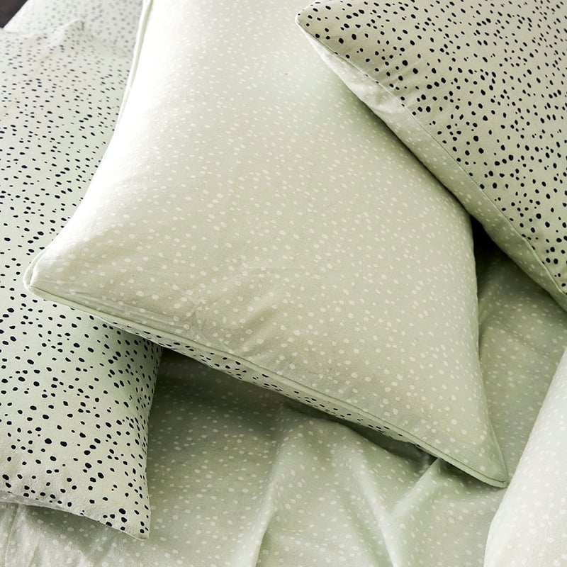 Sky Blue Spot Flannelette Quilt Cover Set + Separates